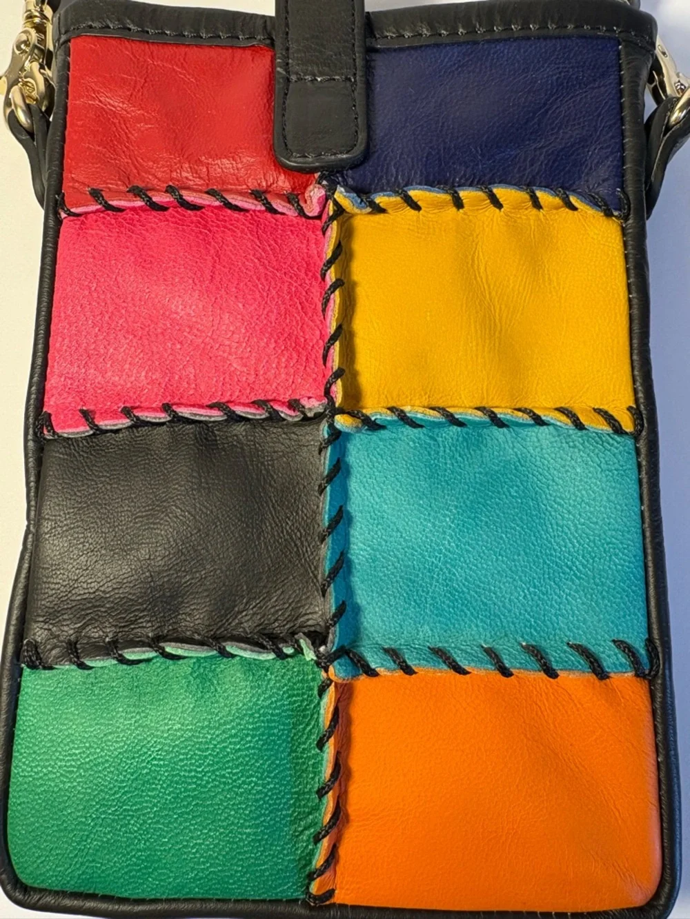 Clever Carriage Co NWT Patchwork Leather Crossbody